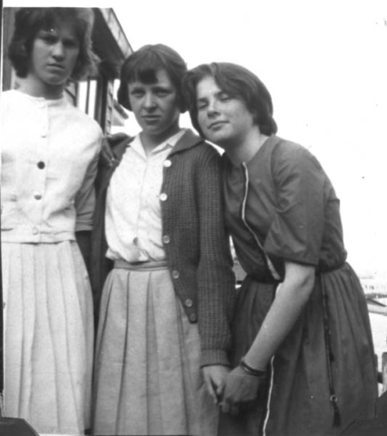 440: l-r Ursula Dollimont, Josie Norman, Mary Barry. (circa 1965) [courtesy of Mary (Barry) Bruce]  - Ursula daughter of John Dollimont &amp;amp; Elizabeth Ryan; Josie daughter of Patrick  Norman &amp;amp; Anastasia Lambe; Mary daughter of Thomas Barry &amp;amp; Anne Dollimont